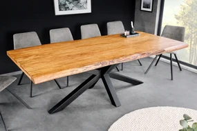 Jedálenský stôl MAMMUT 200 cm akáciové drevo 50 mm prírodná hnedá