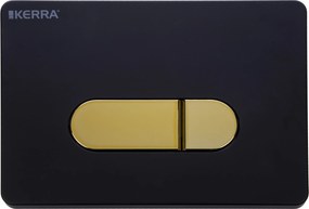 Novoterm Tlačidlo NV-Pacific k podomietkovému WC modulu NV-K-50 Slim, čierne/zlaté