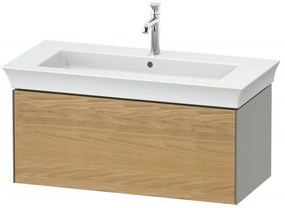 DURAVIT White Tulip závesná skrinka pod umývadlo, 1 zásuvka, 984 x 458 x 410 mm, dub prírodný masív/kameňovo šedá matná, WT42420H592