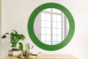 Okrúhle ozdobné zrkadlo Zelená tráva fi 60 cm