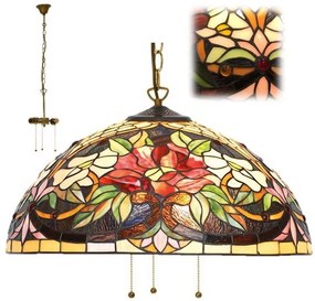 Premium Tiffany luxusný luster kolekcia LILY Ø50 3XE27