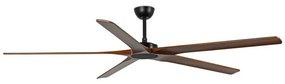 FARO 34190WT - Stropný ventilátor BIGWOOD XL borovica/čierna pr. 200 cm WT + DO