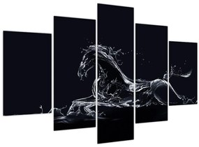 Obraz - Kôň a voda (150x105 cm)
