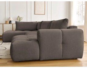 Taupe rozkladacia/s úložným priestorom rohová pohovka (ľavý roh/do tvaru "U") Fuji – Bobochic Paris