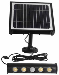 LED solárna nástenná lampa so senzorom pohybu LED/8W/3,7V 4000mAh 4000K IP65