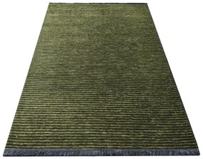 Čierno-zelený protišmykový koberec Diamond