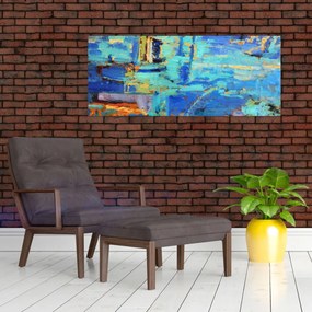 Obraz - Abstraktné olejomaľba (120x50 cm)