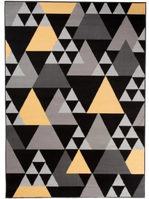 Kusový koberec PP Rico čiernožltý 180x250cm