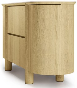 Komoda Segretto 160 cm travertin/dub přírodní