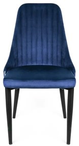 Stolička LOUIS zamatová granátová ALL 925478