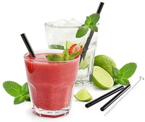 GEFU Future čierna slamka 13 cm (4+1)