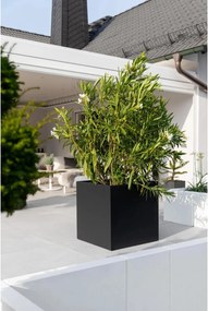 Kvetináč BLOCK, sklolaminát, 60x60x60 cm, antracit