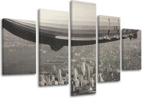 Obraz na stenu 5 dielny MESTO / NEW YORK ME119E50 - 150x100 cm