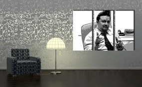 Ručne maľovaný POP Art obraz The Office 3 dielny  to