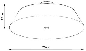Stropné svietidlo VEGA 70 biele