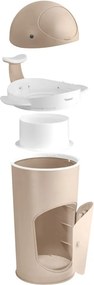 Béžový plastový odpadkový kôš na plienky 25 l Whale – Kindsgut