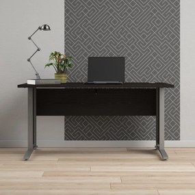 Písací stôl Officer 80400/71 150 cm čierny/strieborný