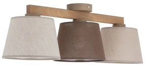 Brilagi - Prisadený luster LATTE 3xE27/15W/230V borovica/mix