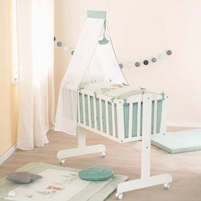 Svetlozelené bavlnené detské obliečky do postieľky 80x80 cm Woodland Buddies – Roba