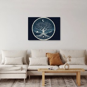 Obraz – Magický strom s jeleňom II. (70x50 cm)