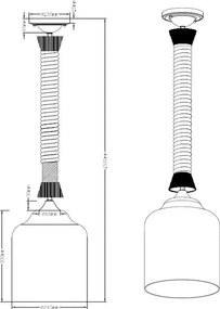 Stropná lampa Judith 302900102