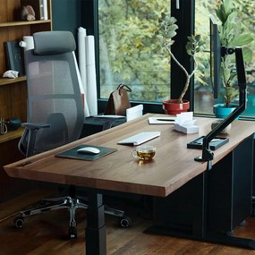 Ergonomická sieťovaná kancelárska stolička MOSH Airflow 406 – čierna