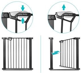 Bezpečnostná zábrana GUARDY na schody, čierna
