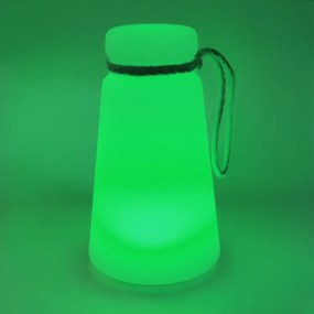 Bielo-hnedá LED stolová lampa (výška 20 cm) Bruno – Fischer &amp; Honsel