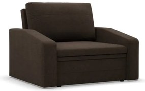 Kreslo ORBIT rozkladacie, hnedé