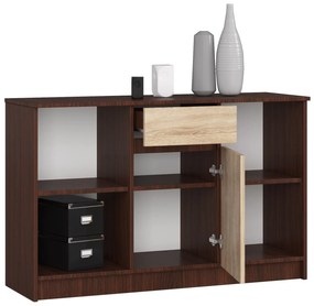 Komoda Briar  (wenge + dub sonoma). Vlastná spoľahlivá doprava až k Vám domov. 1069879
