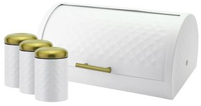 Haus Roland Chlebník + 3 dózy na potraviny, biely