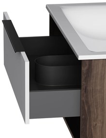 Skrinka s umývadlom 80 AM.PM Flash MNAFHX0801WG závesná, 2 zásuvky, lesklá biela