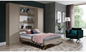 Vertikálna sklápacia posteľ 140x200 New Elegance - congo