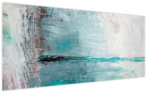 Obraz - Abstraktné olejomaľba (120x50 cm)