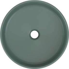 Comad Keramické umývadlo na dosku RIVER 1 FOREST GREEN MATT UN 40, zelená