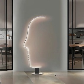 Dizajnová stojaca lampa Face