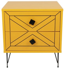 Nočný stolík Luna Yellow