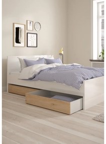 Zásuvky pod posteľ v prírodnej farbe v súprave 2 ks 90x190/140x190 cm Naia – Tvilum