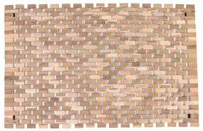 Protišmyková podložka, teak, prírodná, 60 x 40 cm