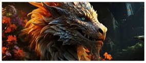 Obraz - Drak (120x50 cm)