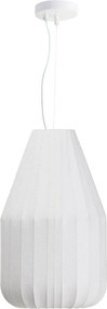 Biele stropné svietidlo s textilným tienidlom ø 30 cm Somar – Kave Home