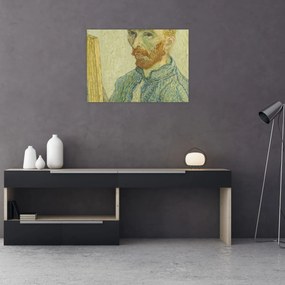 Sklenený obraz - Portrait of Vincent van Gogh, reprodukcia (70x50 cm)