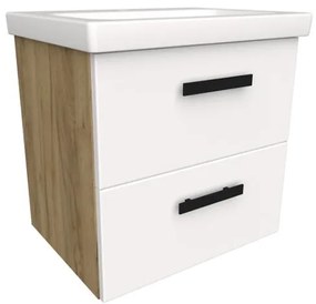 Kúpeľňová zostava Songa 50 cm 2S dub/biela