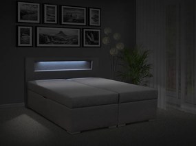 Čalúnená posteľ s úložným priestorom Bolero 160 Typ farebného prevedenia: Savana modrá 80, Typ čela: B