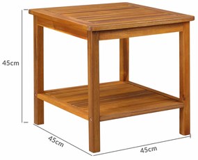 Odkladací stolík Washington, akáciové drevo 45x45x45cm