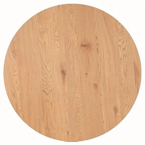 Jedálenský stôl Tetis, priemer 100 cm, dub / čierna