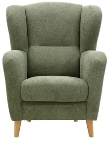 FINES zelené kreslo ušiak Aladin