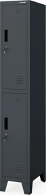Šatníková skriňa pre zamestnancov antracitová BARTEK 1 Plus 292 x 1720 x 450 mm