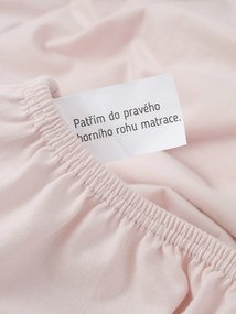 Jersey plachta s elastanom Deluxe 160 × 200 cm – púdrová
