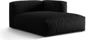 Čierny modul pohovky (pravý roh) Martina – Micadoni Home